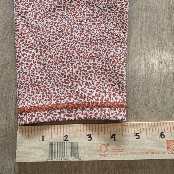 Athleta Salutation Stash Hi-Rise Leggings – Speckled Rust Print – Women’s Size L - Picture 9 of 13